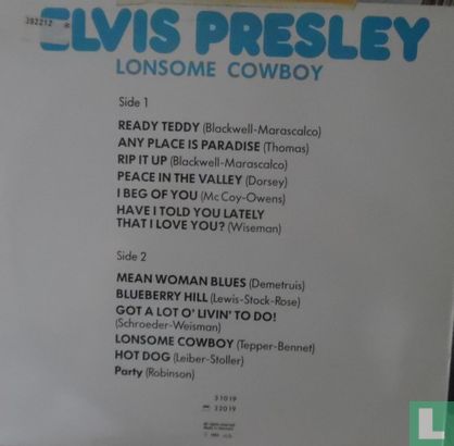 Elvis Presley Lonesome Cowboy - Afbeelding 2