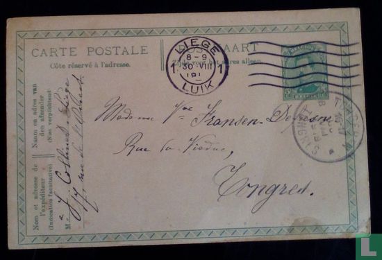 Postkaart 1919 - Image 1