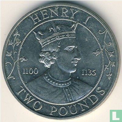 Guernsey 2 pounds 1989 "Henry I" - Image 2