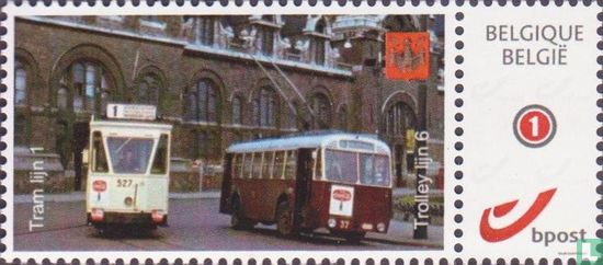 Tram en trolleybus in Antwerpen 