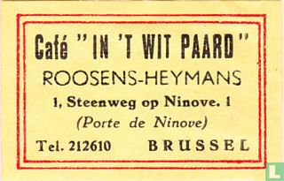 Café "In 't wit Paard" - Roosens-Heymans