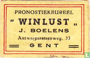 Winlust  J. Boelens