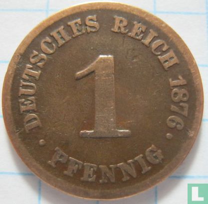 German Empire 1 pfennig 1876 (E) - Image 1