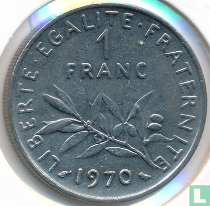 Frankrijk 1 franc 1970 - Afbeelding 1