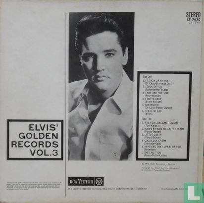 Elvis' Golden Records volume 3 - Image 2