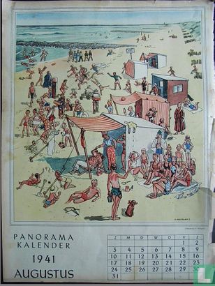 Panorama kalender 1941 augustus