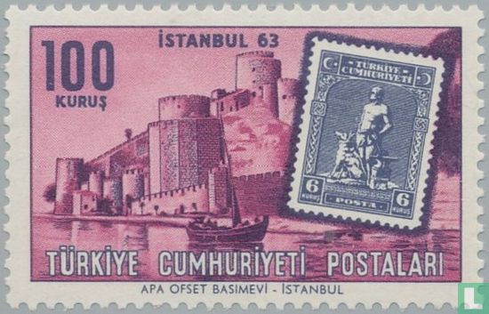 Internationale postzegeltentoonstelling Istanbul 63