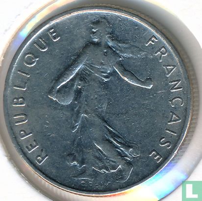 Frankrijk ½ franc 1971 - Afbeelding 2