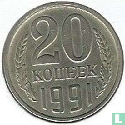 Rusland 20 kopeken 1991 (M) - Afbeelding 1