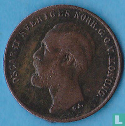 Zweden 1 öre 1873 (LA.) - Afbeelding 2