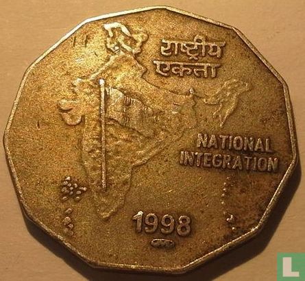 Inde 2 rupees 1998 (M) - Image 1