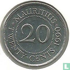 Mauritius 20 cent 1990 - Afbeelding 1