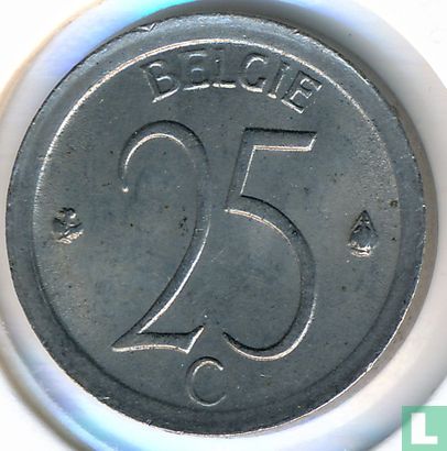 Belgique 25 centimes 1971 (NLD) - Image 2