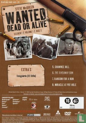 Wanted Dead or Alive seizoen 1, volume 1, disc 2 - Afbeelding 2