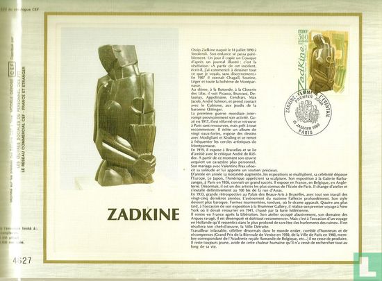 Bronze sculpture by Zadkine