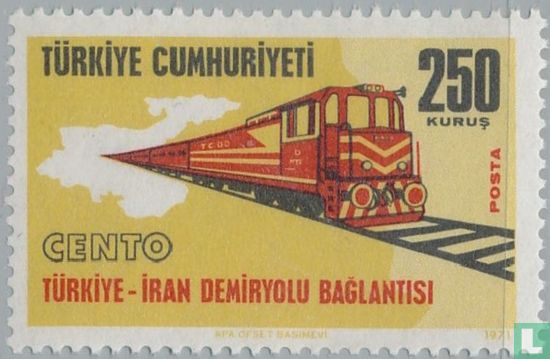 de chemin de fer la Turquie et l'Iran