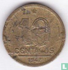 Brazil 10 centavos 1947 (type 2) - Image 1