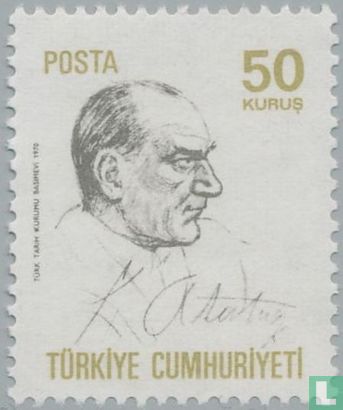 Atatürk with signature