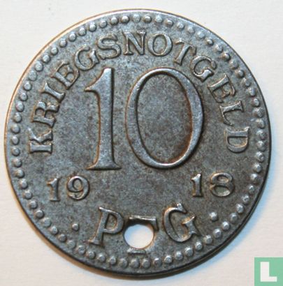 Rudolstadt 10 pfennig 1918 (iron) - Image 1