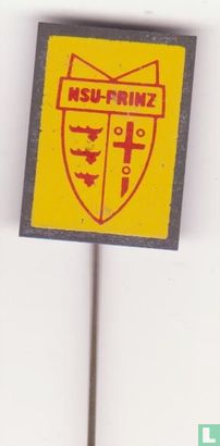 NSU Prinz Logo [rood op geel]