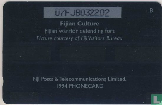 Fijian warrior defending fort - Image 2
