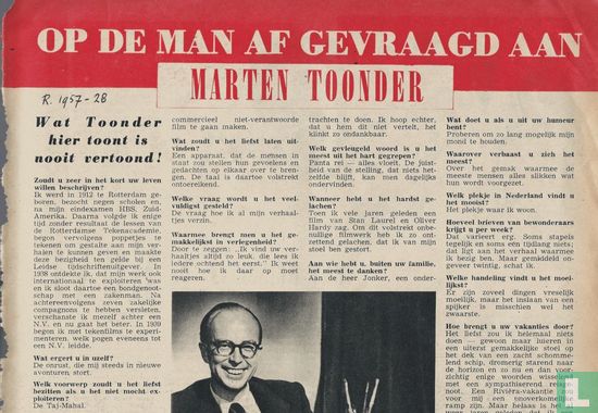 19560714 Op de man af gevraagd aan Marten Toonder - Image 1