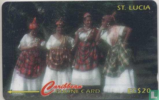 Woman of St Lucia in their national wear - Afbeelding 1