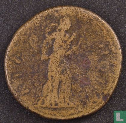 Empire romain, AE29, 147-176 AD, Faustine II, épouse de Marc-Aurèle, Kios (Prusias ad Mare), Bithynie - Image 2