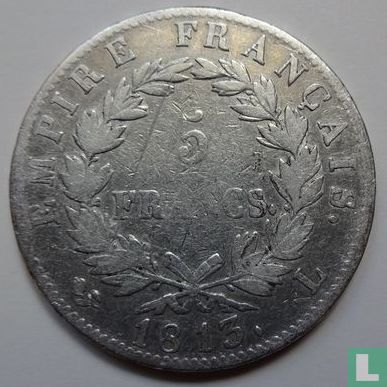 Frankrijk 5 francs 1813 (L) - Afbeelding 1