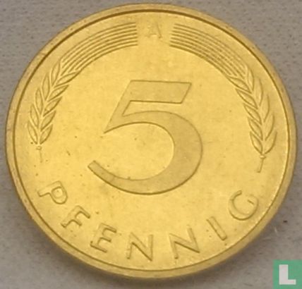 Germany 5 pfennig 1997 (A) - Image 2