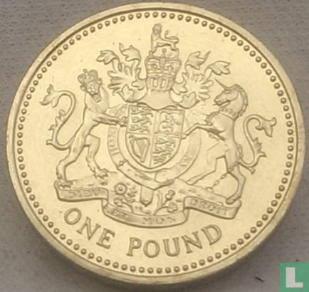 United Kingdom 1 pound 1998 "Royal Arms" - Image 2