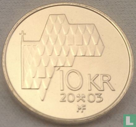 Noorwegen 10 kroner 2003 - Afbeelding 1
