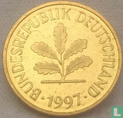 Germany 5 pfennig 1997 (F) - Image 1