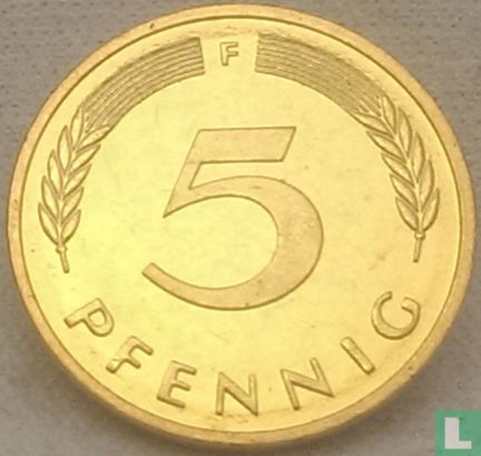Germany 5 pfennig 1997 (F) - Image 2