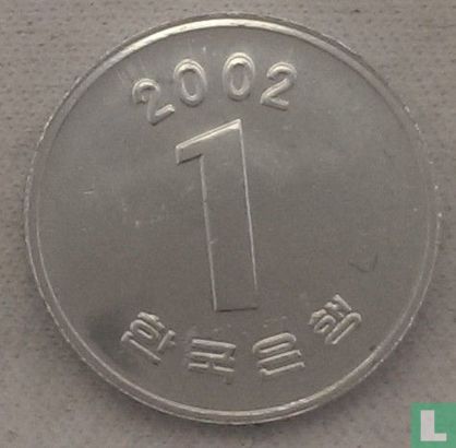 Corée du Sud 1 won 2002 - Image 1
