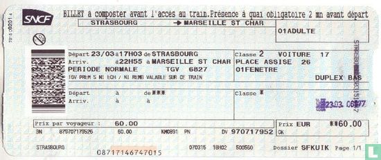 SNCF - Billet de Train