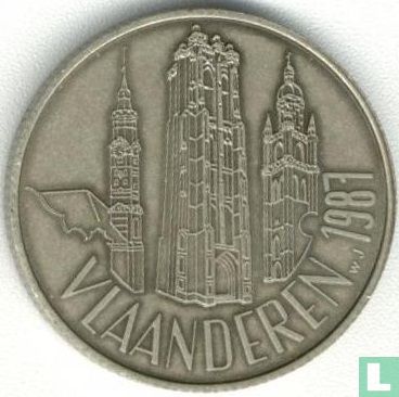 België 100 Vlaamse Franken 1987 (alpaca) - Afbeelding 1