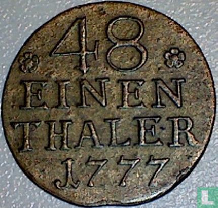 Pruisen 1/48 thaler 1777 - Afbeelding 1