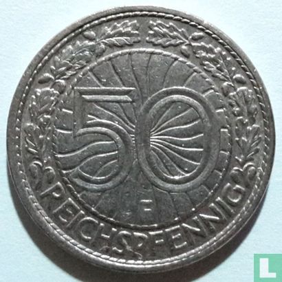 Deutsches Reich 50 Reichspfennig 1931 (F) - Bild 2