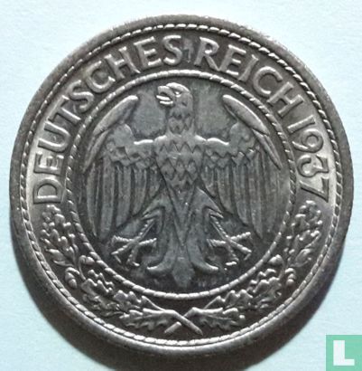 Duitse Rijk 50 reichspfennig 1937 (D) - Afbeelding 1