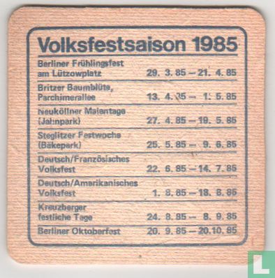 Volksfestsaison 1985 - Afbeelding 1