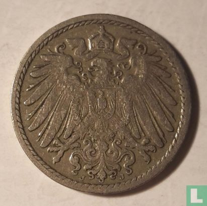 Empire allemand 5 pfennig 1901 (J) - Image 2
