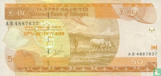 Éthiopie 50 Birr 1997 (EE1989) - Image 1
