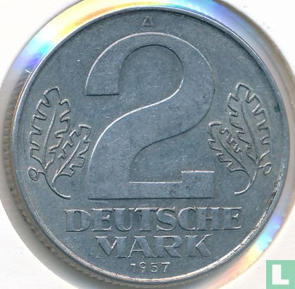 GDR 2 mark 1957 - Image 1