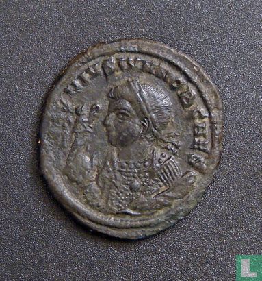 Roman Empire, AE2 (20), 317-337 AD, Constantine II as Caesar under Constantine the Great, Sescia, 320 AD - Image 1
