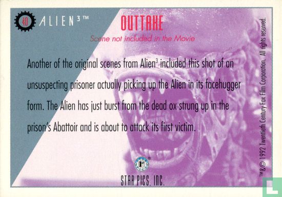Outtake – Prisoner holding Alien - Afbeelding 2