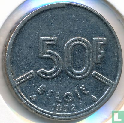 België 50 francs 1992 (NLD) - Afbeelding 1