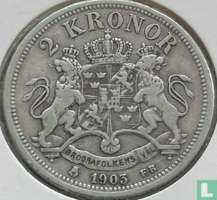 Schweden 2 Kronen 1903 - Bild 1