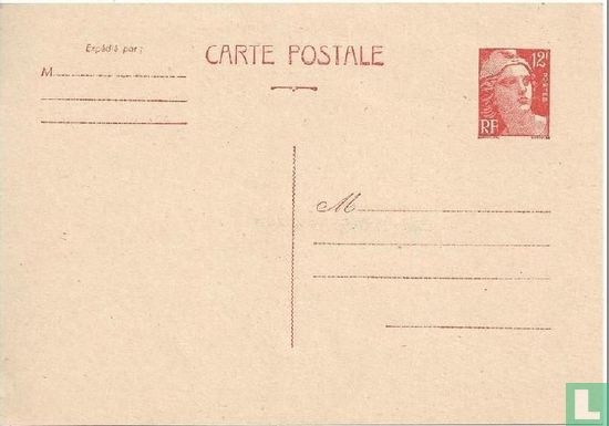 Carte Postale - Marianne type Gandon