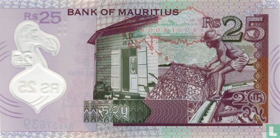 Mauritius 25 Rupees 2013 - Afbeelding 2